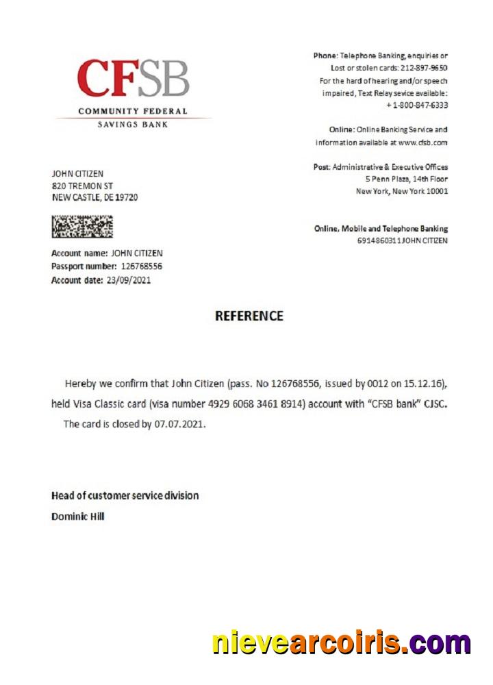 USA CFSB closure reference